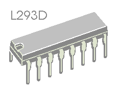 драйвер двигателей L293D